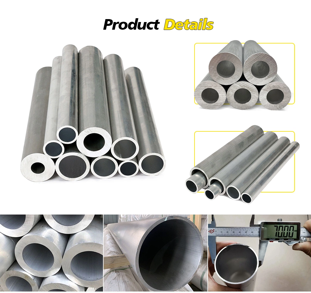 China Low Price Extruded Aluminum Tube with Schedule 40 6063 T5 3/4&quot;1.25 3 4 6082 T6 1/2 Al1050 1050 6061 7075 Anodized Exhaust Air Duct Square Round Dryer Vent
