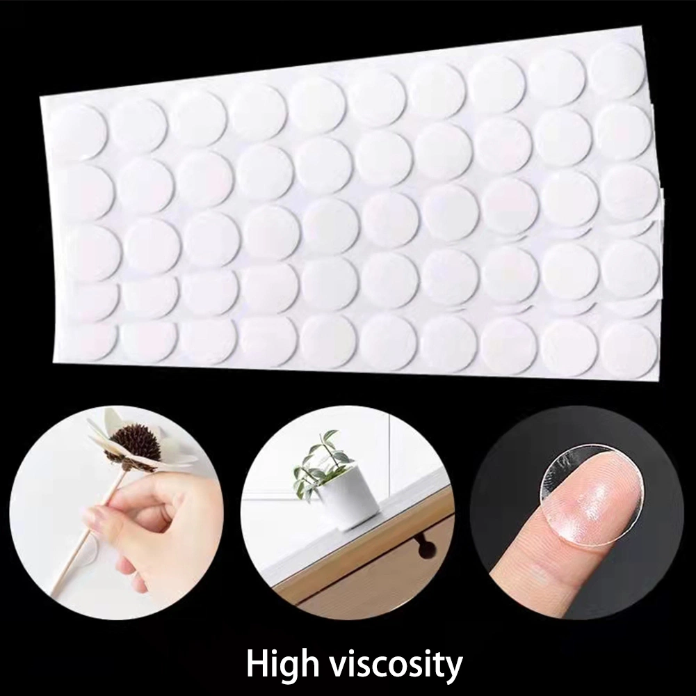 Two Side Adhesive Washable Reusable Round Shape Strong Acrylic Sheet