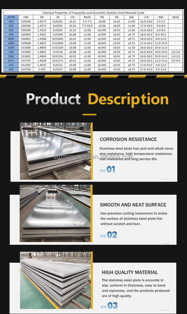 301 303 304 12 Gauge 10 Gauge Stainless Steel Platl Sheet Metal