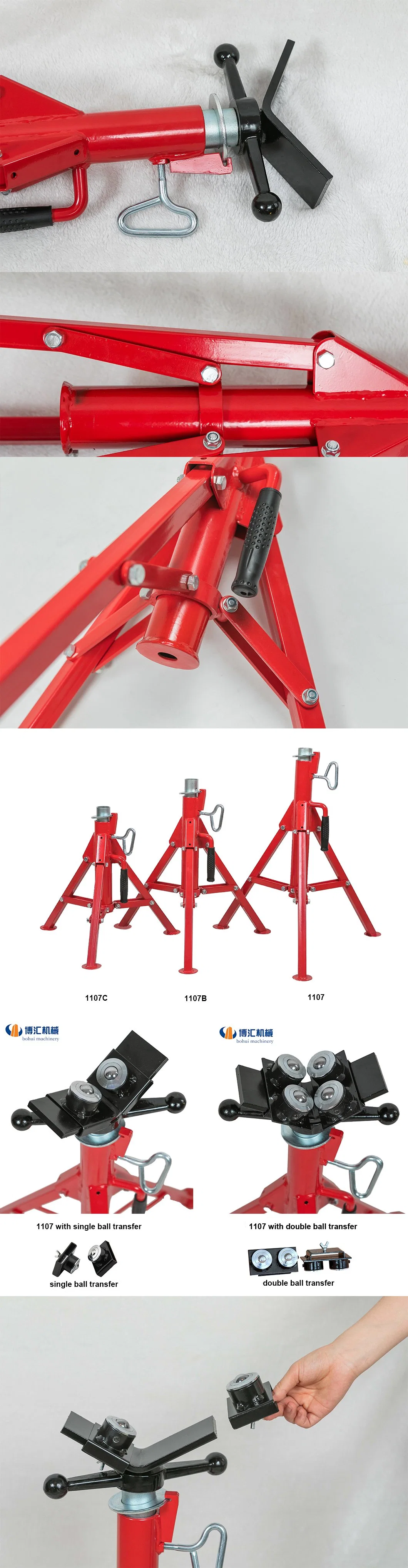 High Quality Telescopic V-Head Pipe Stand Pipe Jack Stand