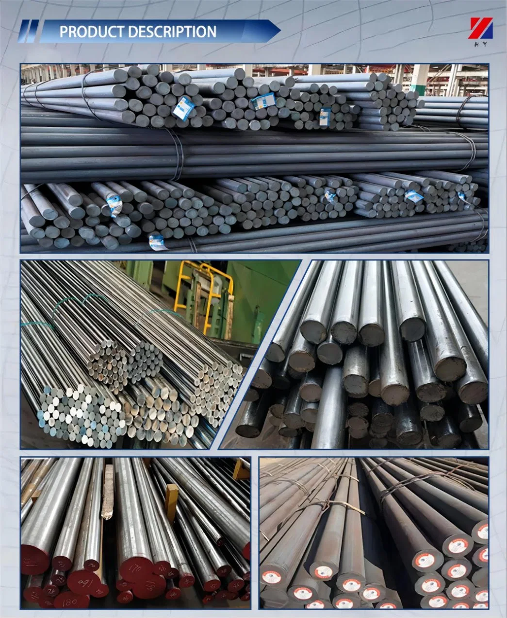 China Manufacturer 12L14 Hot Rolled Free Cutting Steel Round Bar