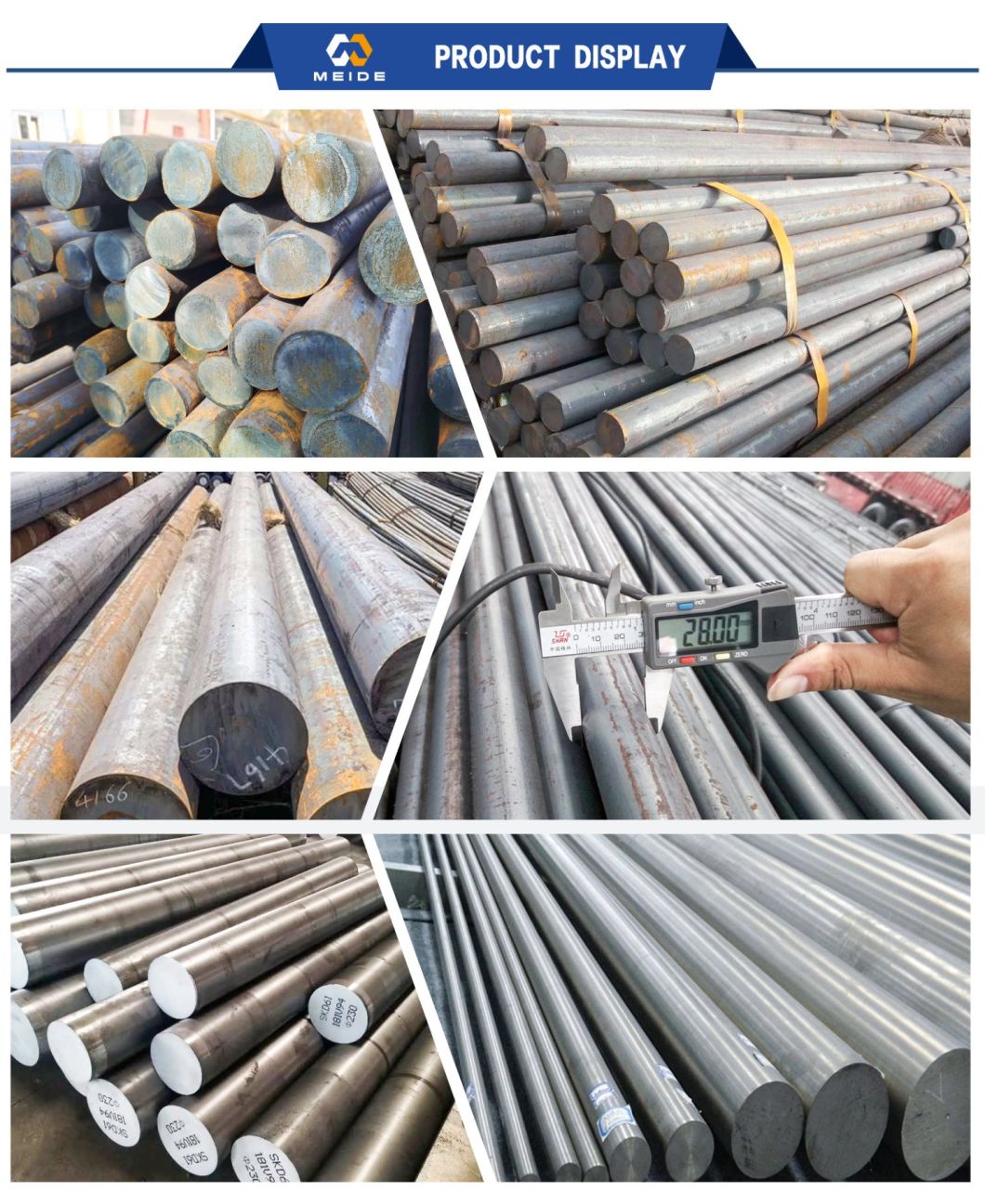 High Quality Forged Round Bar En 39NiCrMo3 1.6510 40crnimo /4140/4130/5120/5140 Forged Round Bars/Rod
