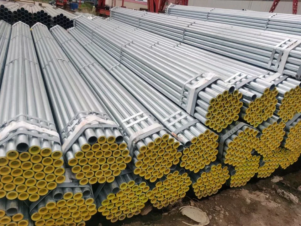 BS 1387 ASTM A53 A500 Galvanized Steel Round Pipe