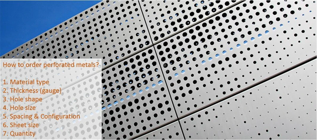 Landscape Gardening Perforated Metal with Round Holes