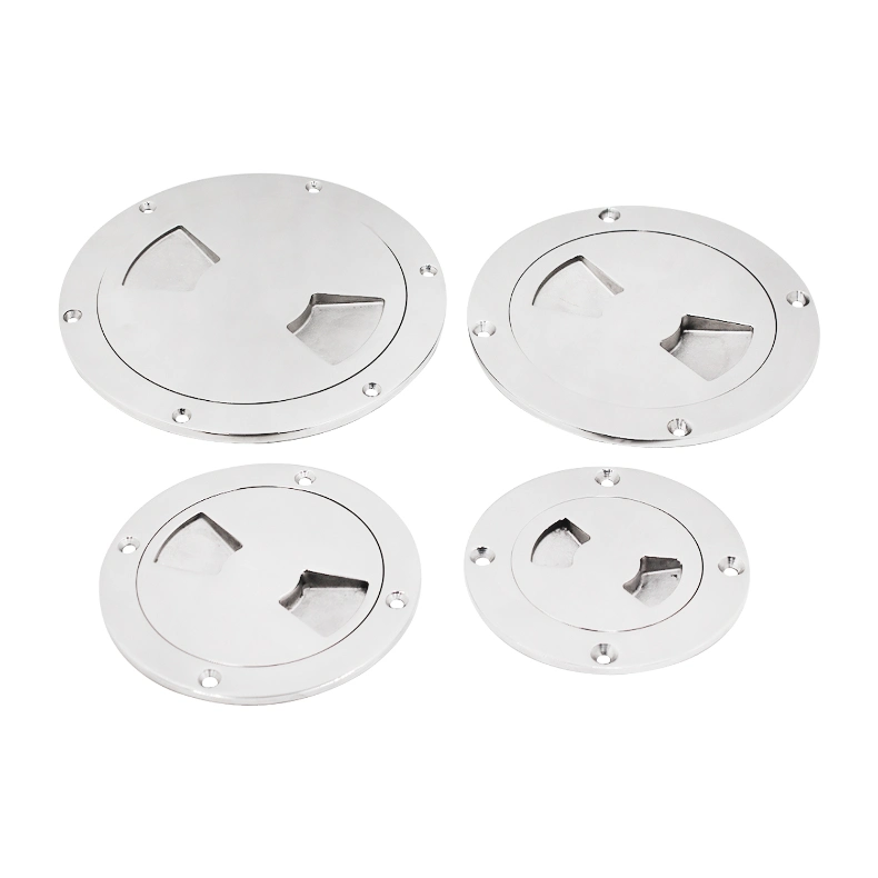 Stainless Steel 316 Boat Floor Round Inspection Plate Access Hatches Boat Deck Cover Plate