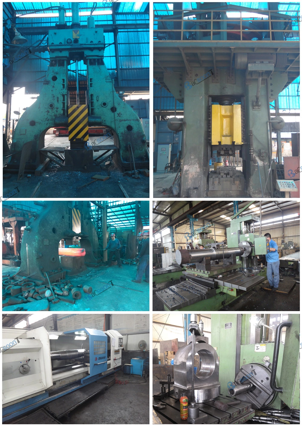 Steel Alloy Forging Cylinder Head for Oil Industry with Induction Harden and Machining