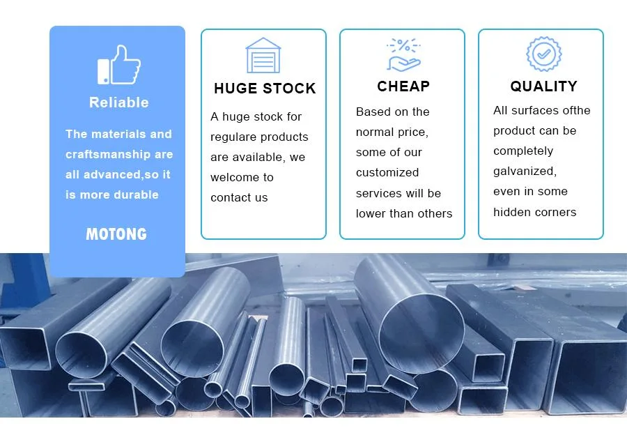 High Quality Galvanized Steel Tube/Pipe 1 X 36 Zinc Plated Steel Tubingl Tubing