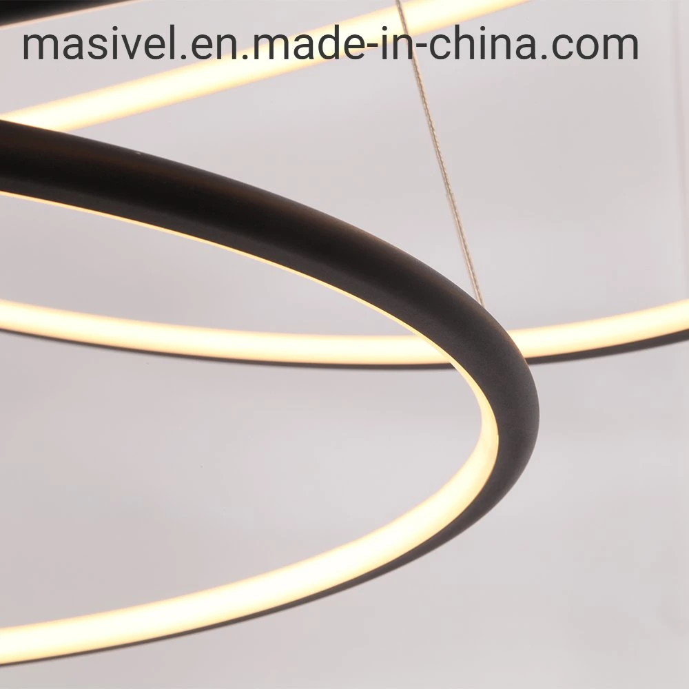 Masivel Lighting Modern Metal Round Indoor LED Chandelier Light
