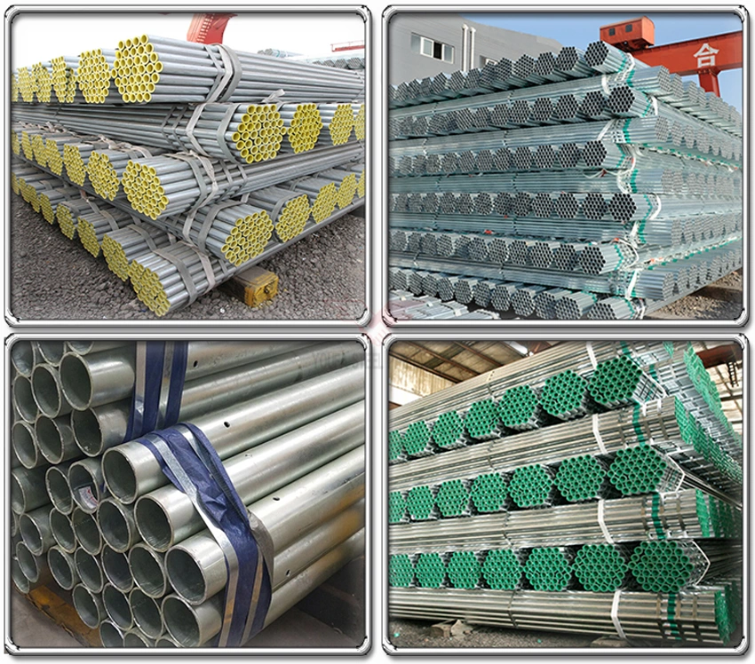 ERW Carton Steel Black Pipe Gi Pipe Hot Dipped Galvanized Steel Tube