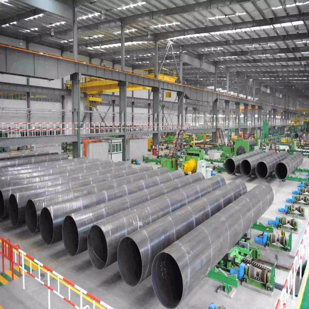 Large Diameter 800mm 1000mm Carbon Steel SSAW Spiral Welded Pipe