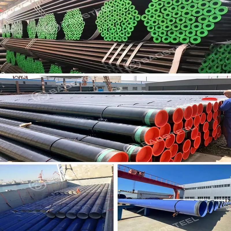 Q500c, Q500d, Q500e Carbon Steel Round Tube 3-12m Length Gas Carbon Seamless Steel Round Pipe