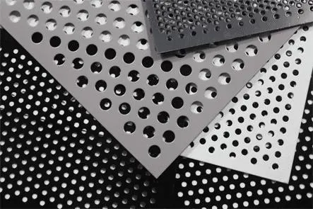 Decorative Micron Punched Hole Metal Mesh 1.2 3mm Aluminum / Stainless Steel 304 316 Round Hole Perforated Sheet Metal