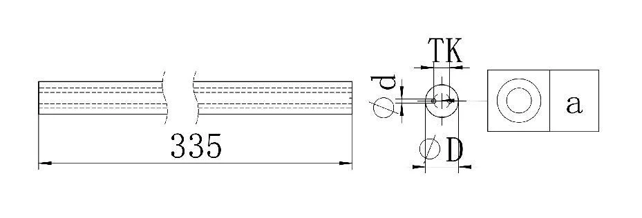 Customized Tungsten Rods with Parallel Coolant Ducts Surface Unground/Shining