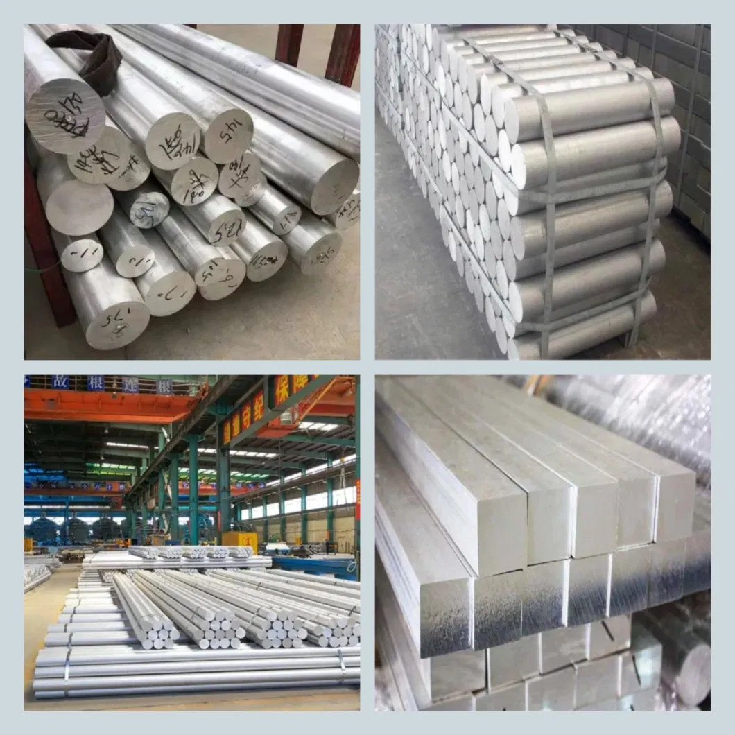 China Manufacture Aluminum Billet and Ingot 6063 6061 Aluminium Bar Alloy Rod Aluminum Round Bar Aluminum Bars