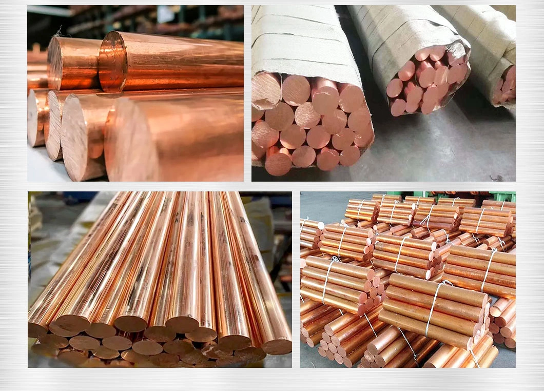 ASTM 5mm 6mm 8mm 99.99% Pure C11000 C12200 C2100 C21000 Cuzn5 CZ125 H95 T2 Brass Round Flat Busbar Copper Bar for Sales