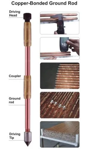 Copper Bonded Earth Rod Price Copperweld Clad Steel Ground Rod