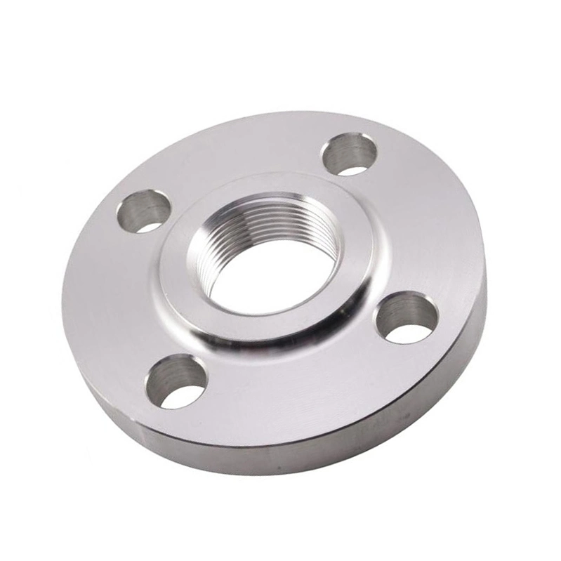 SS304L SS316 Plate Flange Pipe Fittings Stainless Steel Round Forged Threaded Flange