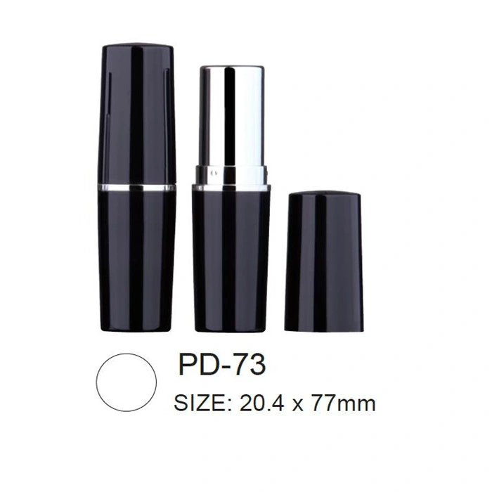 Wholesale Cosmetics Round / Square Plastic / Aluminum PCR-ABS Material Lipstick Packaging Tube with 12.1/12.7mm Cup