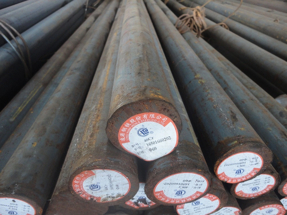 AISI 1045 C45 En8 DIN1.1191 Non-Alloy Acero al carbono Egineering Media Barra de acero