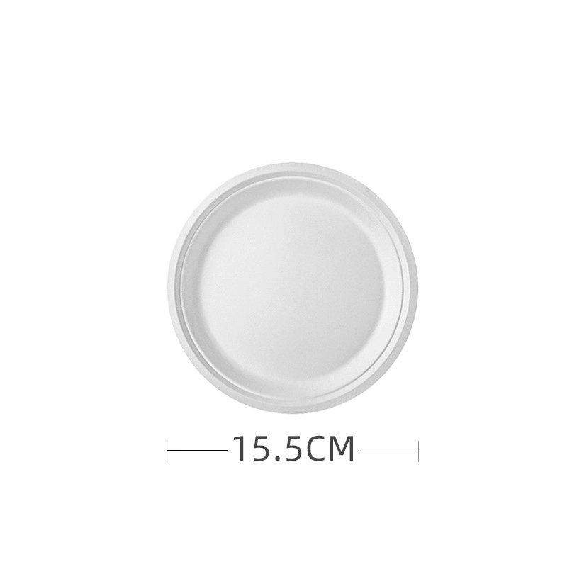 9 pulgadas de bagazo de la placa de pasta de papel desechables biodegradables placa redonda platos para cenar