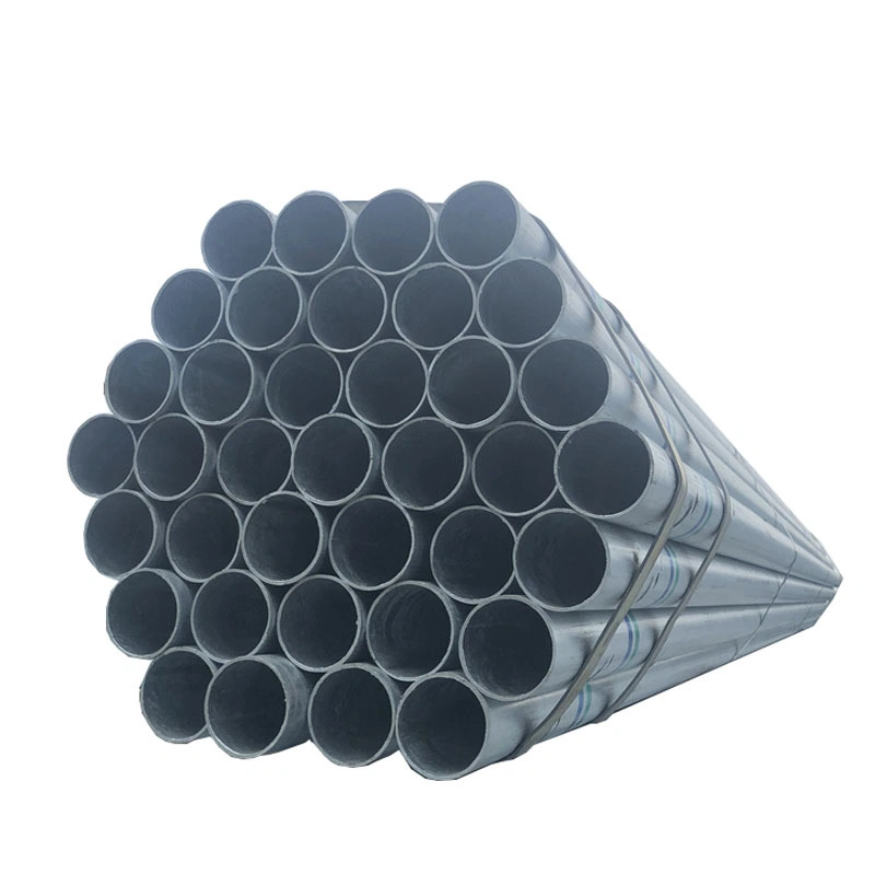  Tubo corrugado de alta calidad de tubo redondo de acero galvanizado hierro tube Precio