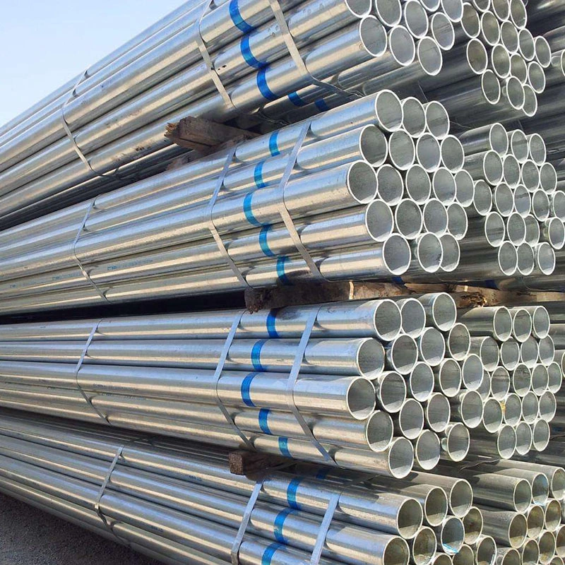 F&#225;brica de suministro directo Greenhouse Pre Galvanized tubo/tubo de acero redondo