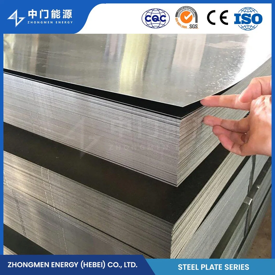 Placa de acero galvanizado de acero al carbono China Sgh540 Placa met&#225;lica galvanizada