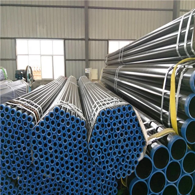 Negro tubo redondo de acero suave material de construcci&#243;n de tubo de acero API