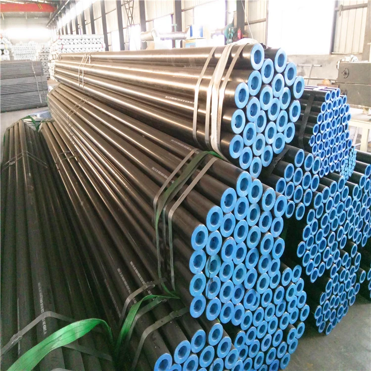 Negro tubo redondo de acero suave material de construcci&#243;n de tubo de acero API