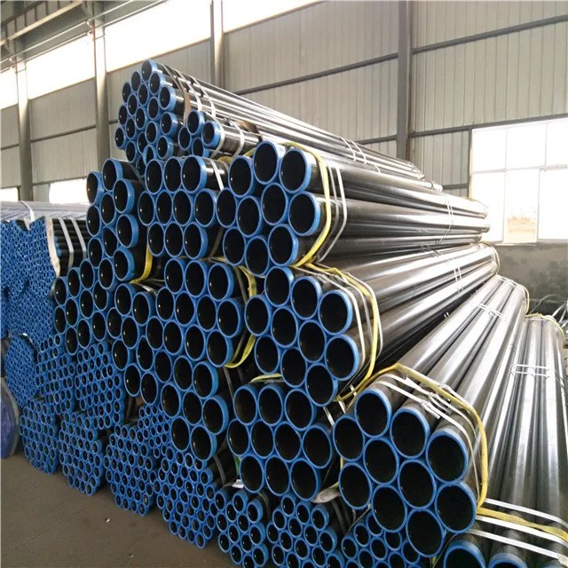 Negro tubo redondo de acero suave material de construcci&#243;n de tubo de acero API