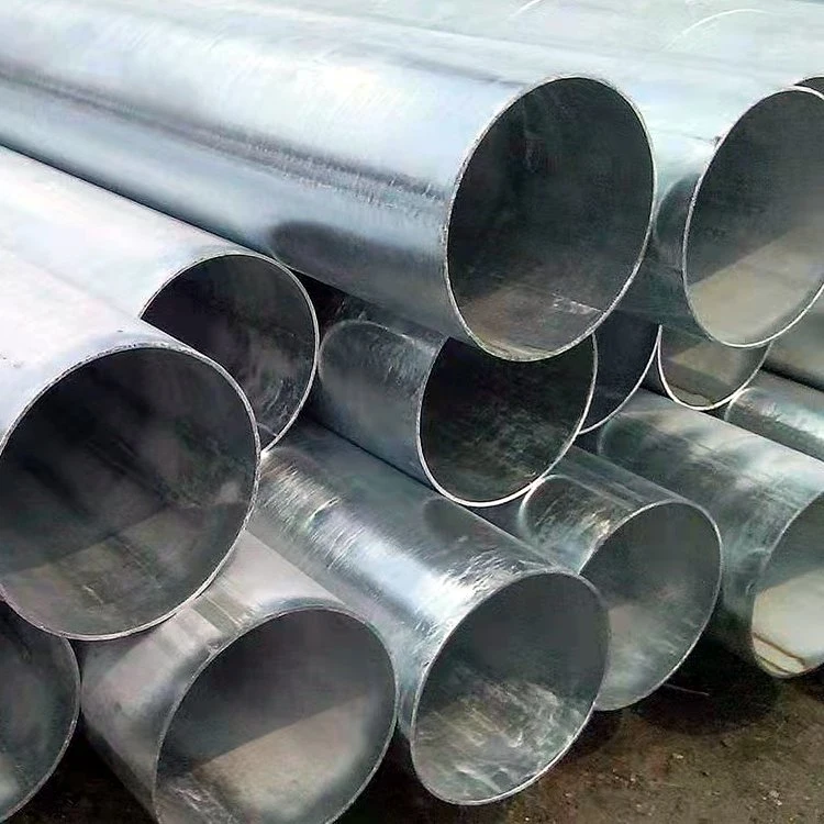 China proveedor profesional de 4 pulgadas de 1/2 pulgada de tubo redondo de acero galvanizado