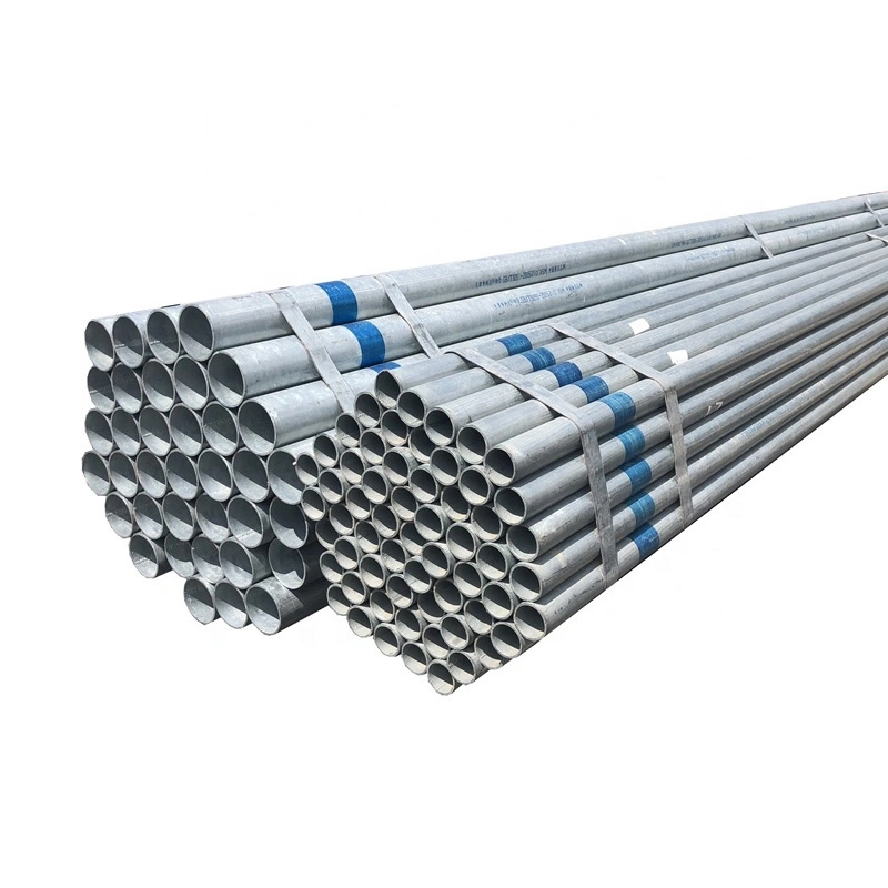  A53-A369 Q235 tubo de acero dulce tubo de hierro hueco redondo Precio Coating de Zinc tuber&#237;a de acero galvanizado