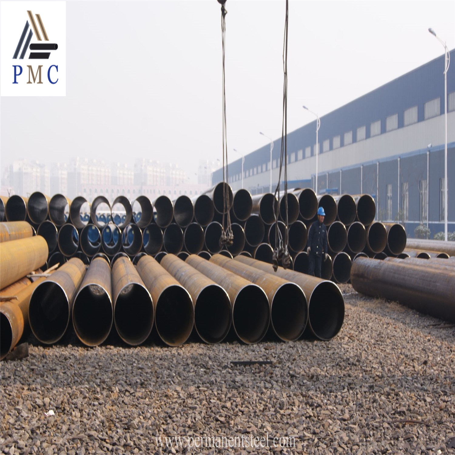  China Factory API 5L Grado B estructural LSAW carbono soldado Tuber&#237;a de acero