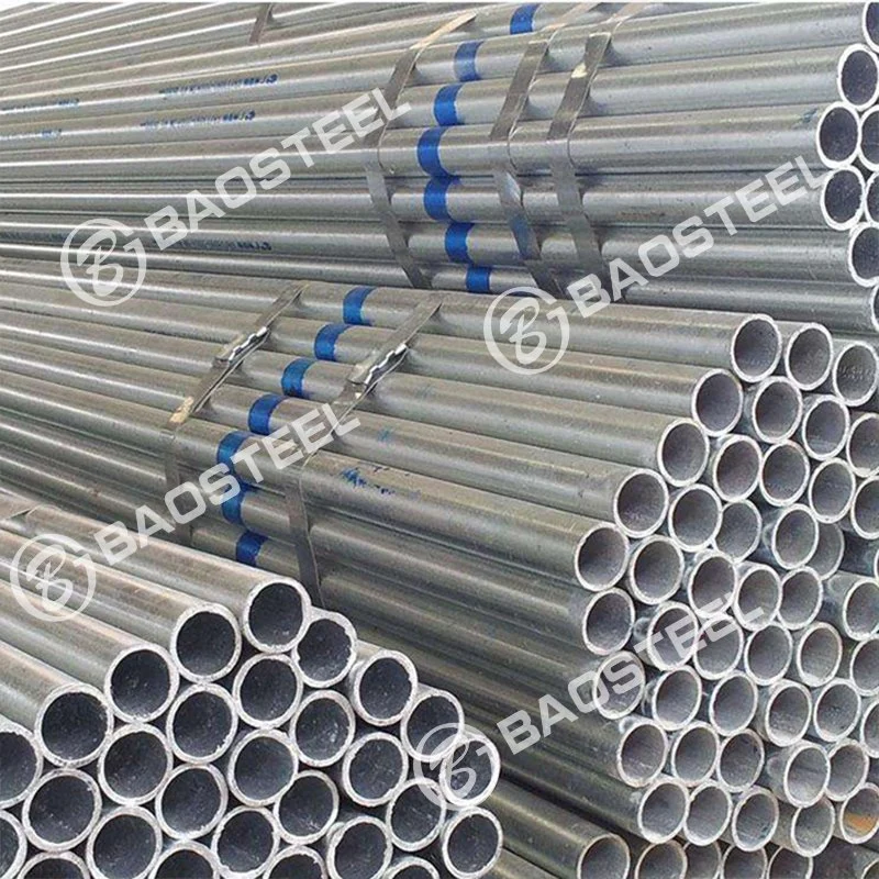 10,3mm 610mm tubo redondo galvanizado S250GD OD Acero redondo galvanizado Tubo