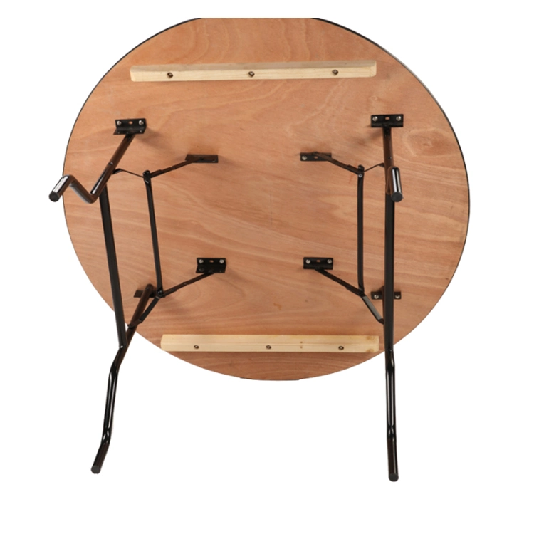 Eventos del Hotel comedor plegable de 60 pulgadas de madera redonda mesa de banquetes para bodas