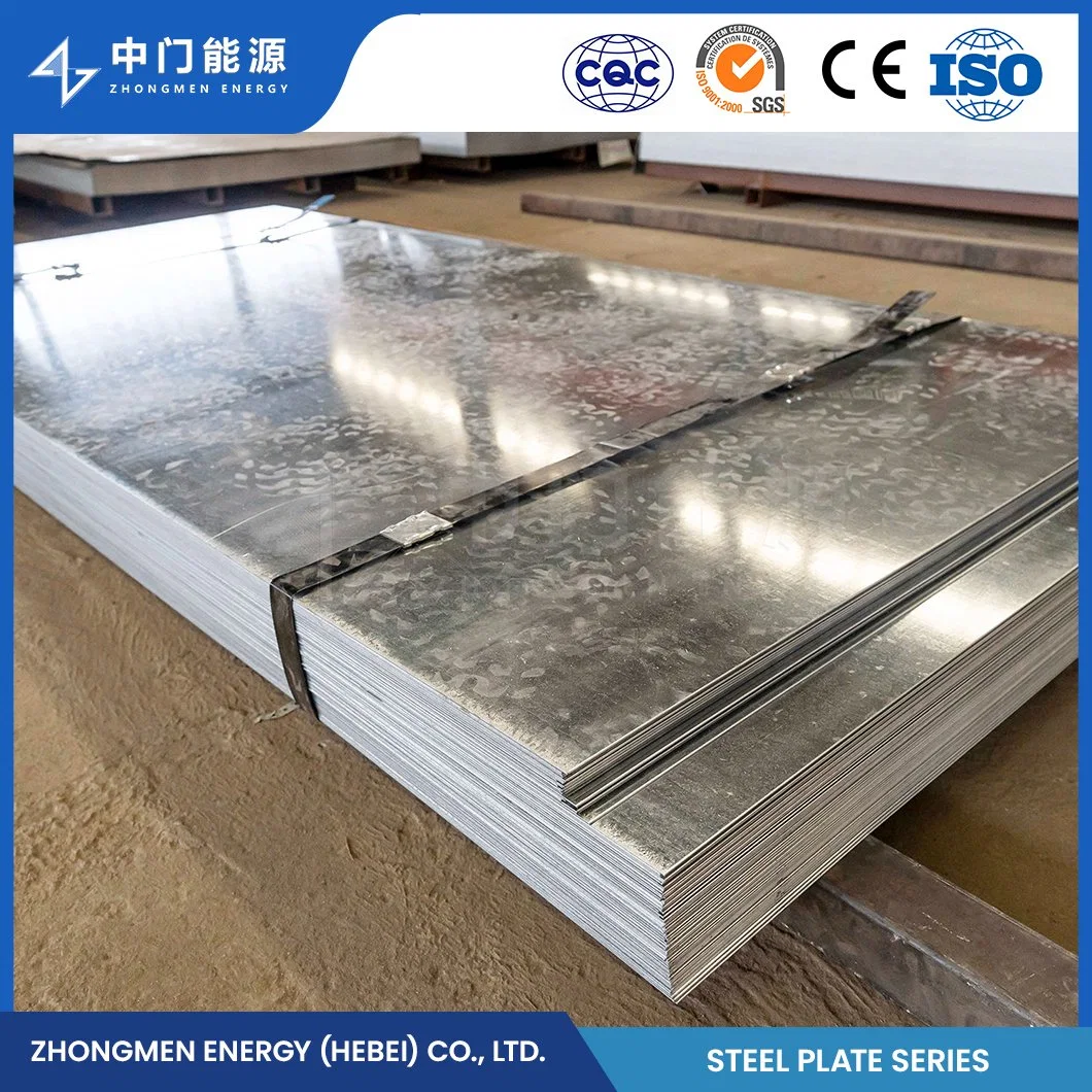 Placa de acero galvanizado de acero al carbono China Sgh540 Placa met&#225;lica galvanizada