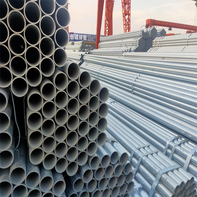 Acero galvanizado de Q195 2 pulgadas de acero inoxidable Conexi&#243;n redonda Tubo