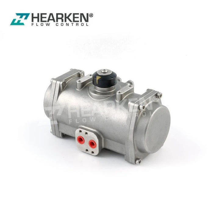  OEM ISO5211 actuador neum&#225;tico de acero inoxidable de cuarto de vuelta 304ss 316ss