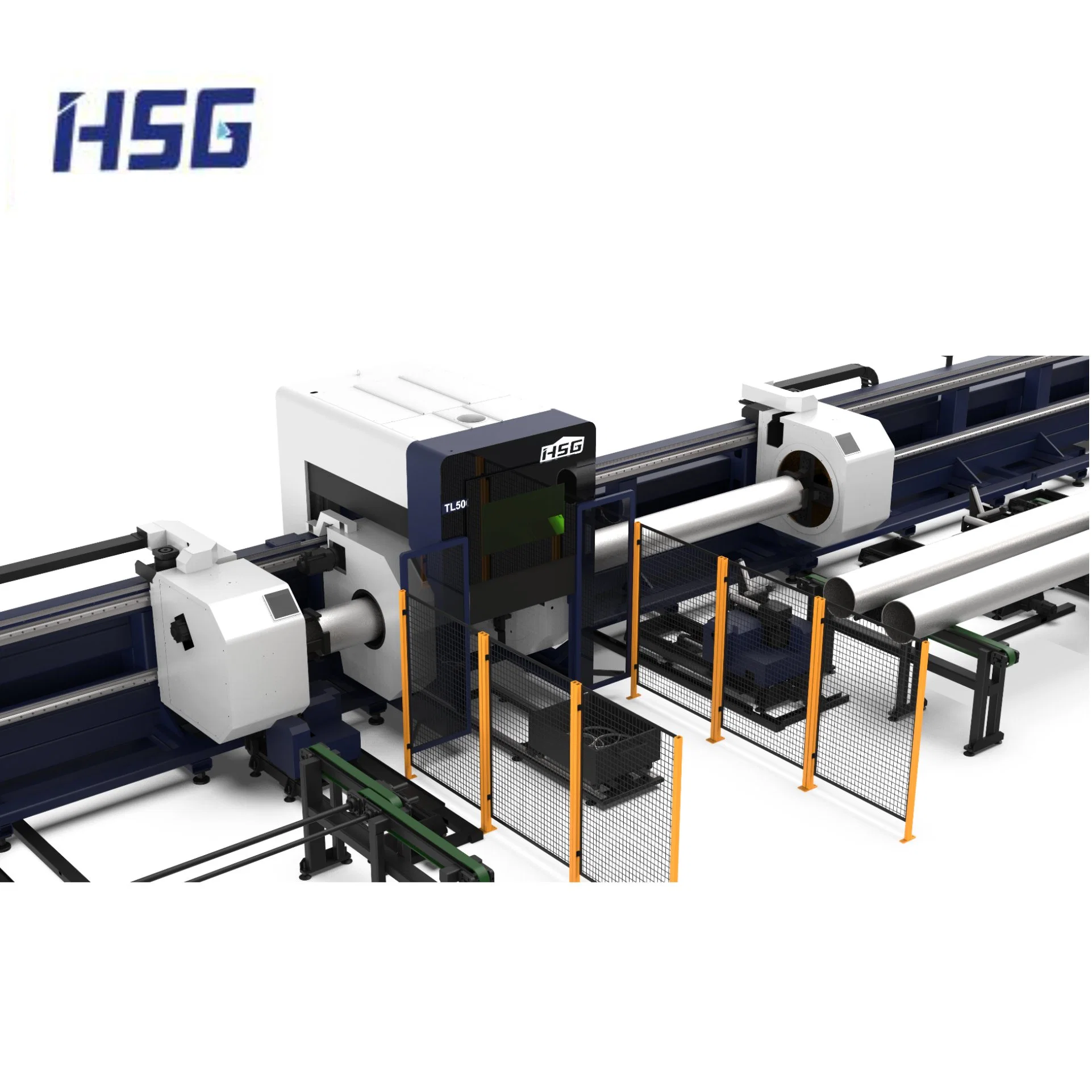  6600W m&#225;quina de corte l&#225;ser para tubos redondos y cuadrados met&#225;licos