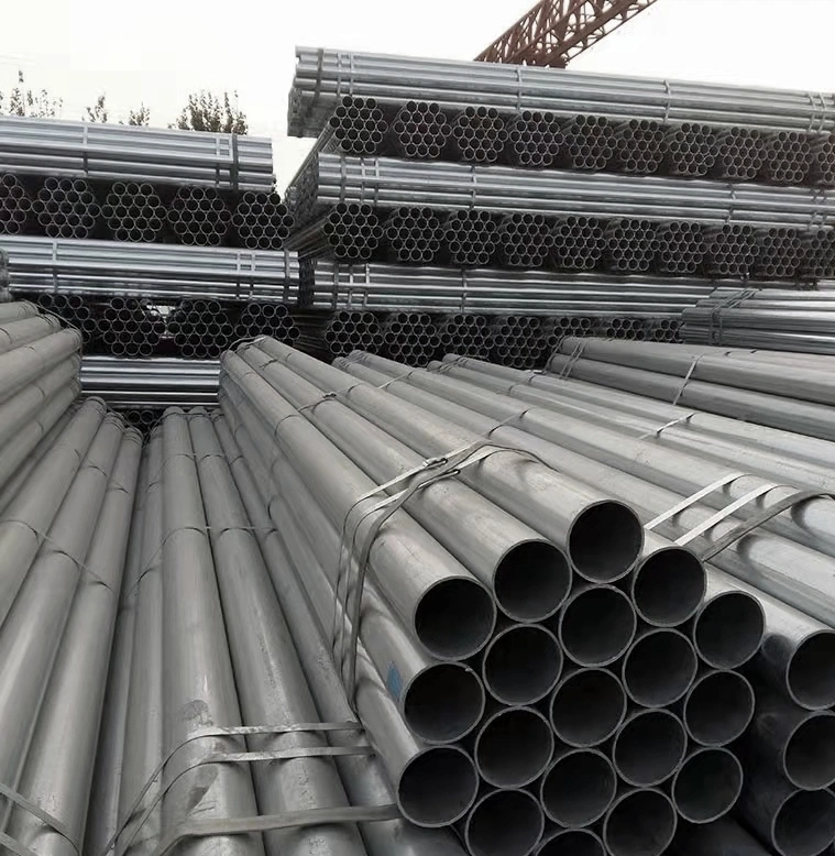 China proveedor profesional de 4 pulgadas de 1/2 pulgada de tubo redondo de acero galvanizado