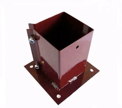 Supporto per colonnina rotonda su piastra Ø 10.1 x 15 cm - fabbrica