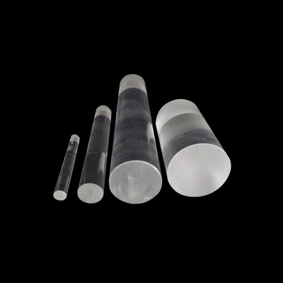 Barra di vetro trasparente personalizzata in quarzo leggero/flusso elevata resistenza alle temperature elevata Trasmittanza della luce