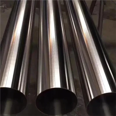 Tubo in acciaio inox AISI laminato a caldo Tp201 ASTM SUS304L S316L Caldaia senza cuciture rotonda con superficie lucidata 06cr18ni9 Sch20 inox saldata Tubo