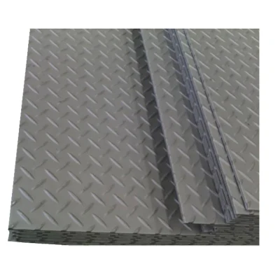 Foglio a scacchi nero A36 Diamante rotondo Bean edificio in ferro a scacchi Materiali modello di caduta laminata a caldo S235JR S275jr SS400 Q235B a scacchi Piastra in acciaio