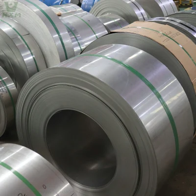 Qualità prime laminato a freddo alta resistenza grado 410 304 alimenti Usato 201 0.4mm 1 pollice striscia e bobina in acciaio inox