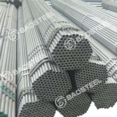 Materiale strutturale da costruzione ASTM A53/A36 ferro rotondo Gi immerso a caldo Tubo in acciaio zincato
