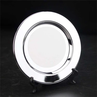 Piastre in acciaio inox a sublimazione, tonde in metallo