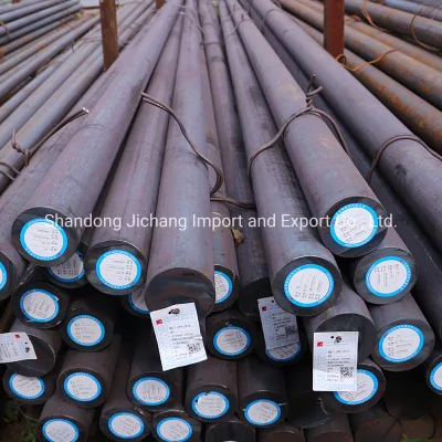 Q195 Q235 S355j2 Od100 200 mm acciaio al carbonio laminato a caldo forgiato Fornitore di barre tonde in acciaio