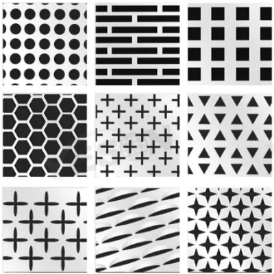 0,8 mm 0,9 mm spessore 1,0 mm Foro rotondo acciaio zincato metallo perforato Piastra in mesh di metallo perforato con decorazione a fogli singoli