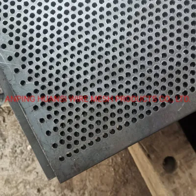 Piastra in metallo perforata in acciaio zincato stampato con foro rotondo